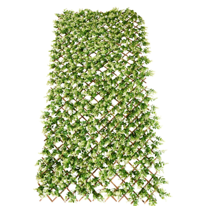 Improvements Floral Bloom Expandable Fence（Closed 50"H x 12"L; Fully expanded 24"H x 120"L）