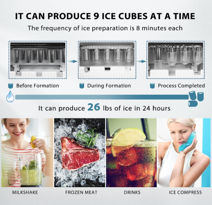 💝HSN-💥Last Day Buy 2 Save 30%✨Countertop Ice Maker