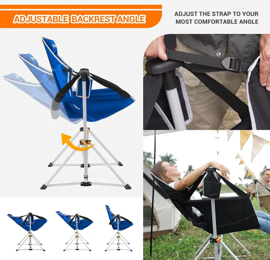 💝Last Day For Clearance , Buy 2 Get 2 Free💥KingCamp Hammock Camping Chair, 450-lb Weight Capacity