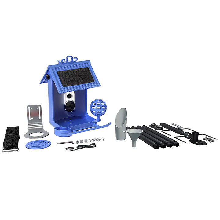 💝Buy 2 get the lowest-priced $20.00 USD off✨Hello Birdie Smart Bird Feeder with Solar Roof & Accessories
