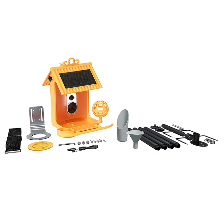 💝Buy 2 get the lowest-priced $20.00 USD off✨Hello Birdie Smart Bird Feeder with Solar Roof & Accessories