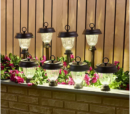 Soon to be sold out!!💝Buy 1 Get 1 Free✨Energizer 8-Pc 3-in-1 Solar Path Lights w/Color on Demand