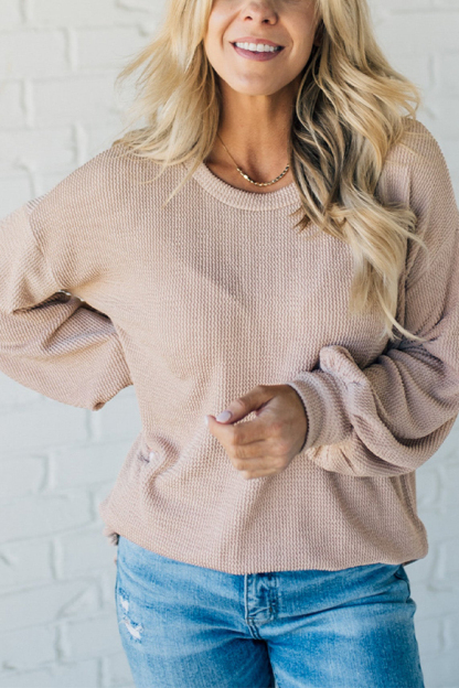 Faye Cord Ribbed Pullover