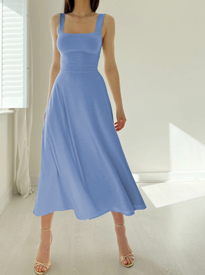 2023 Women's Thick Straps Reversible Midi Dress（Buy 2 Free Shipping）-Pink Laura