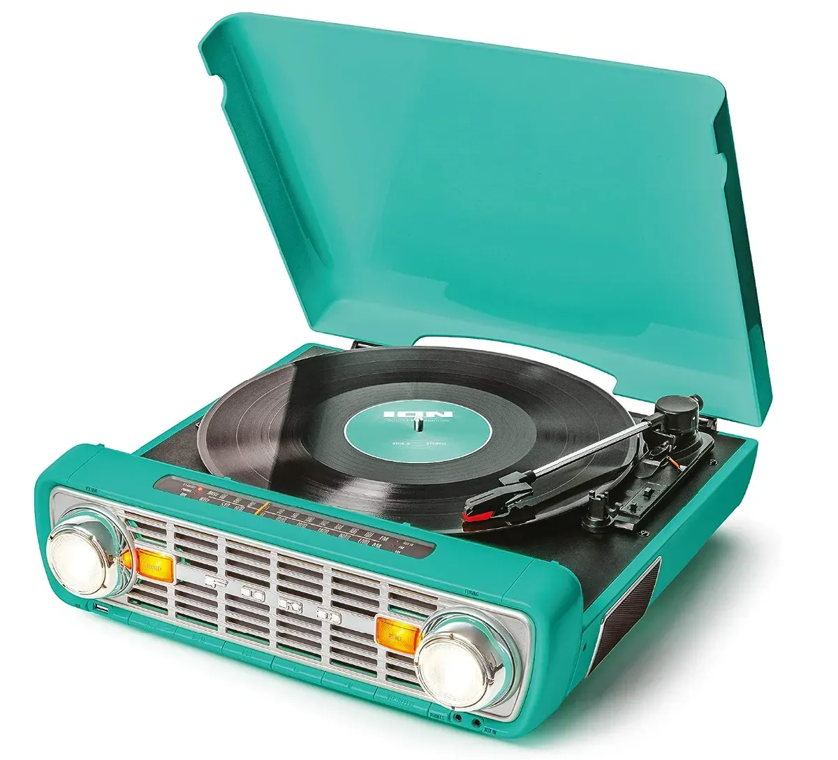 Mother's Day Sale!! 💝Last Day For Clearance, Buy 1 Get 1 Free✨Ion Audio Ford Mustang LP 4in1 3Speed Classic CarStyled Turntable