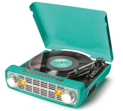 Mother's Day Sale!! 💝Last Day For Clearance, Buy 1 Get 1 Free✨Ion Audio Ford Mustang LP 4in1 3Speed Classic CarStyled Turntable