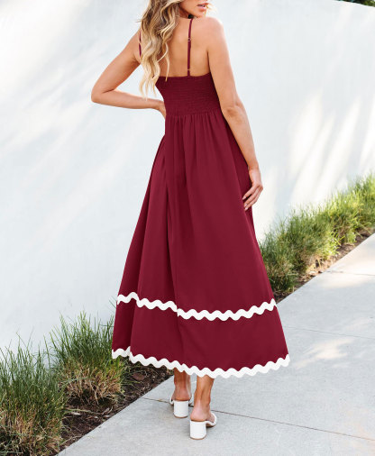 Women's Spaghetti Strap Sleeveless Summer Dress
