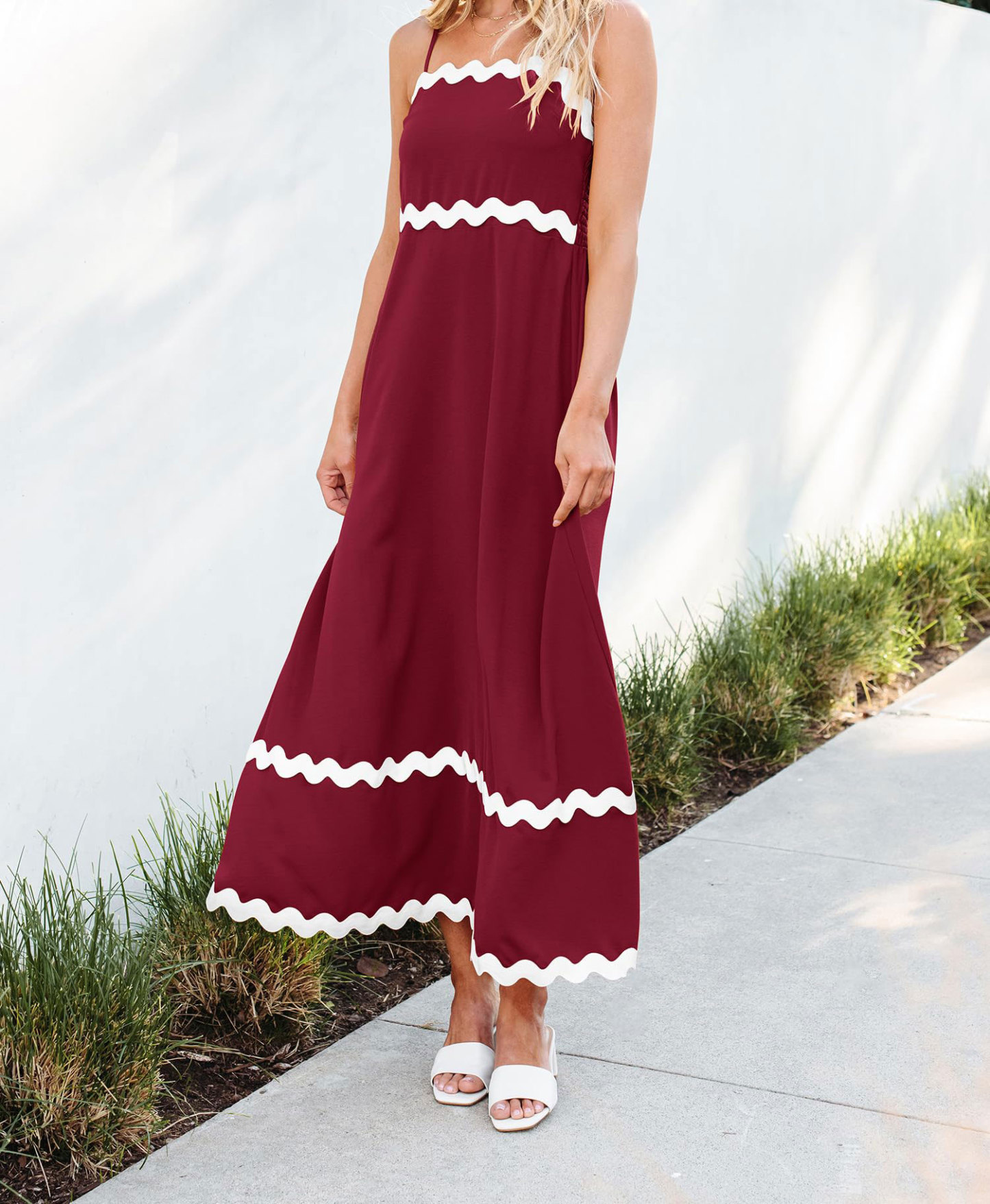 Women's Spaghetti Strap Sleeveless Summer Dress