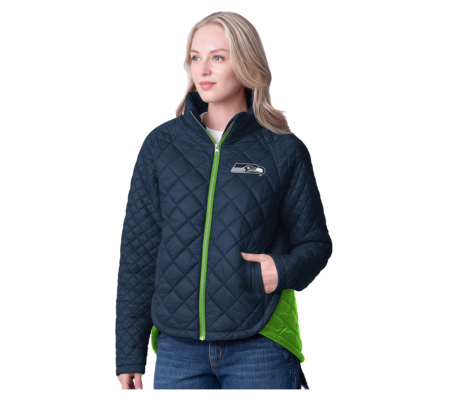 💝𝗪𝗶𝗻𝘁𝗲𝗿 𝗛𝗼𝘁 𝗦𝗮𝗹𝗲💝Buy more, save more✨NFL Women's Legendary Mixed Quilt Jacket