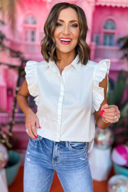 2024 SUMMER HOT✨The Ruffle Shoulder Top