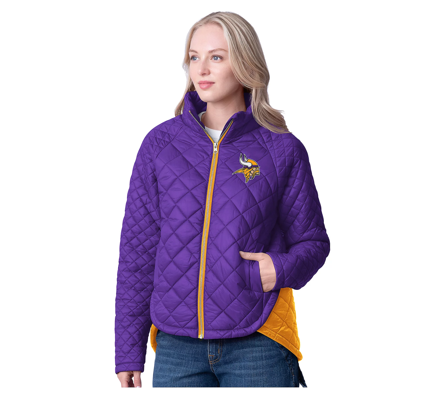 💝𝗪𝗶𝗻𝘁𝗲𝗿 𝗛𝗼𝘁 𝗦𝗮𝗹𝗲💝Buy more, save more✨NFL Women's Legendary Mixed Quilt Jacket