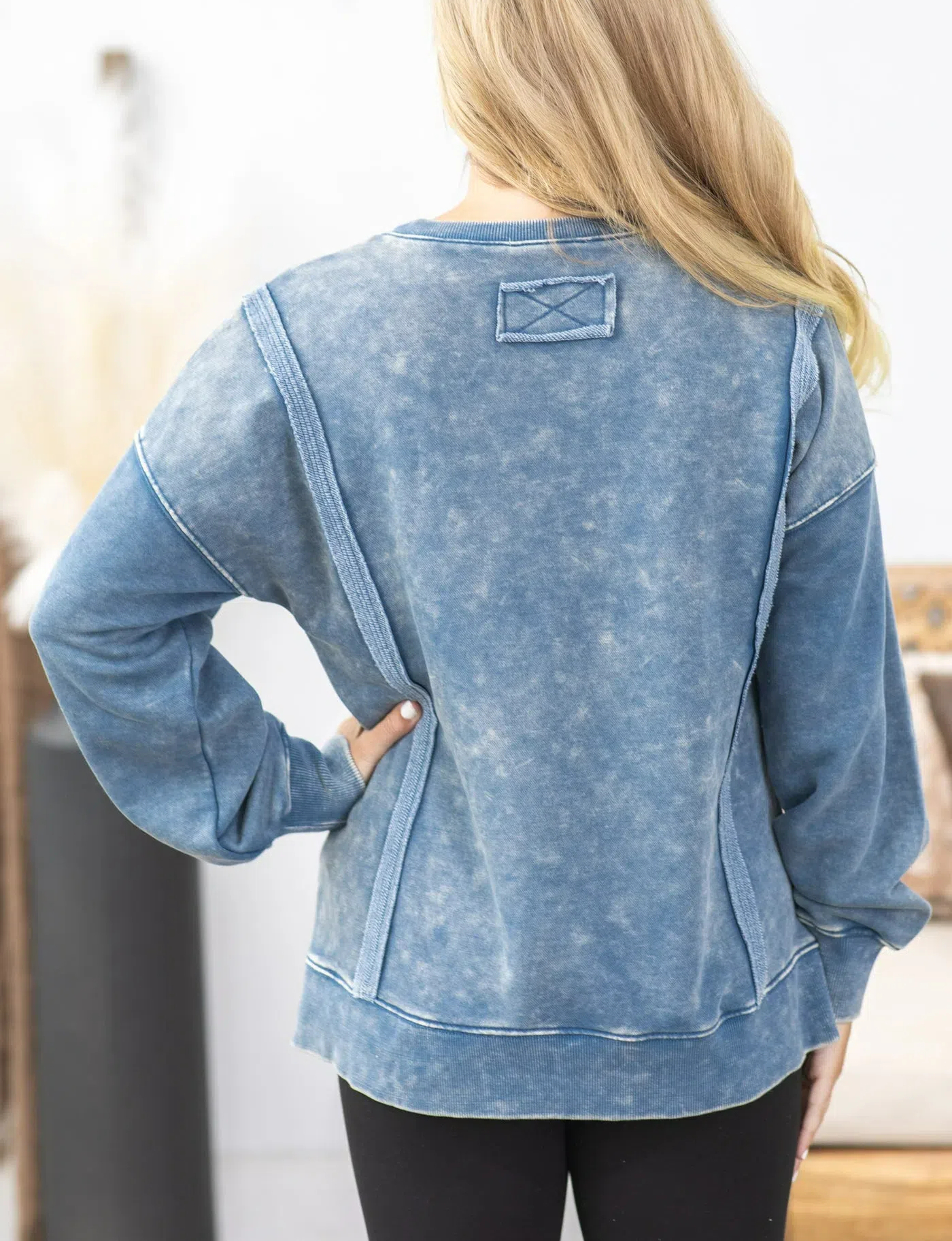 Mineral Washed French Terry Sweatshirt (Buy 2 Free Shipping)