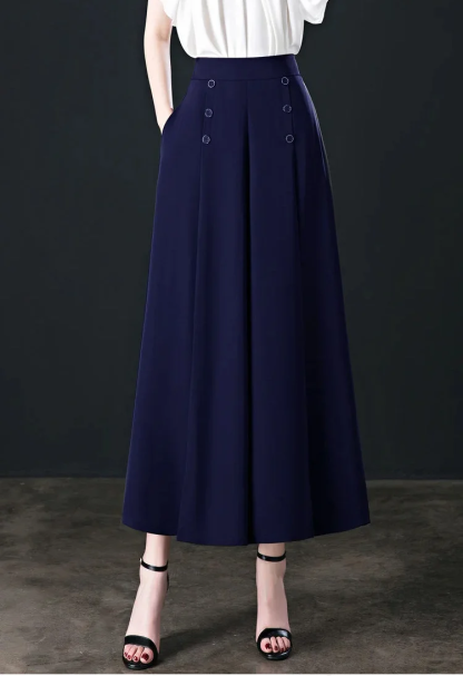 【Fashion Slim Fit】Hot Sale-Pleated Wide Leg Pants