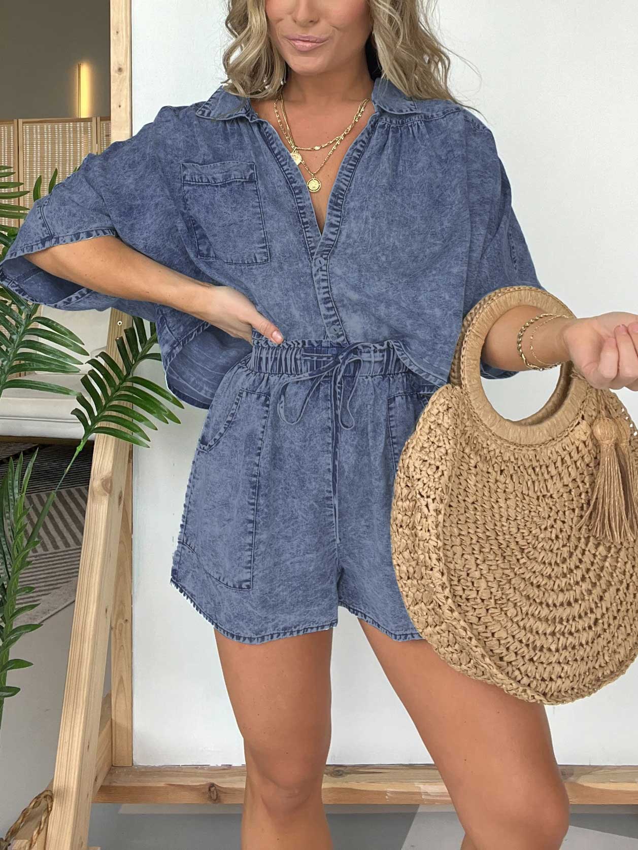 📣NEW IN🔥-Washed Denim Tencel Set🎀 (Buy 2 Free Shipping)