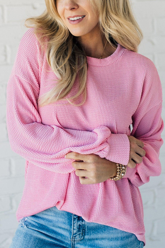 Faye Cord Ribbed Pullover