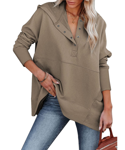 Oversized Sweatshirt Long Sleeve V Neck Pullover Hoodies✨Buy 2 Free Shipping