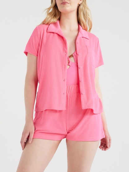 Pocket Shirt Shorts Two Piece Set (Buy 2 Free Shipping)