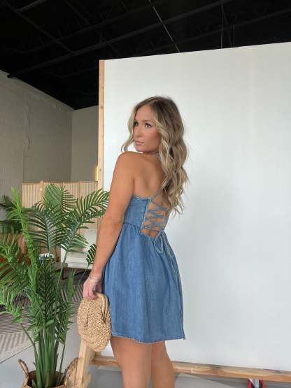 2024 Summer Hot-Halter Neckline Romper Dress