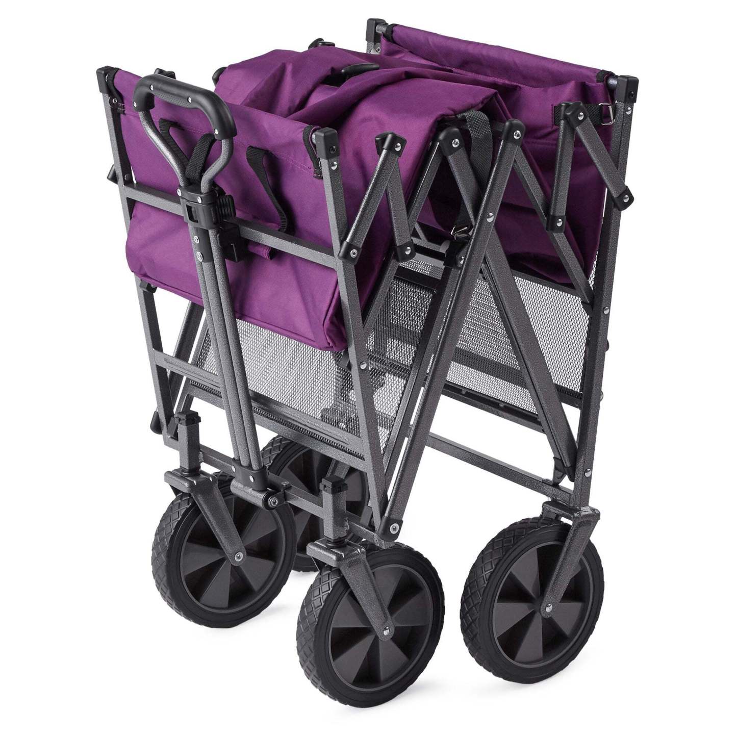 💝 Last Day For Clearance ,Buy 2 Get 2 Free💥 Mac Sports Double Decker Foldable Wagon with Shelf