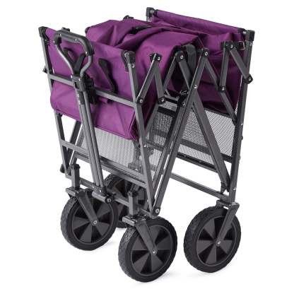 💝 Last Day For Clearance ,Buy 2 Get 2 Free💥 Mac Sports Double Decker Foldable Wagon with Shelf