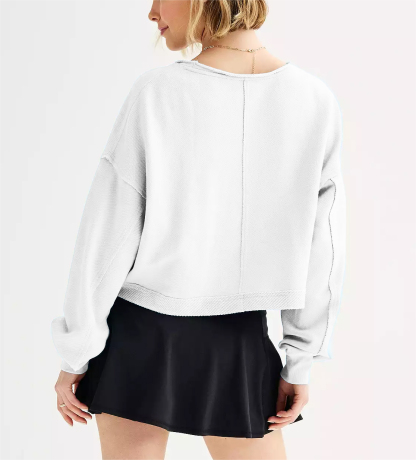 Cropped Athleisure Sweatshirt Set✨Buy 2 Free Shipping