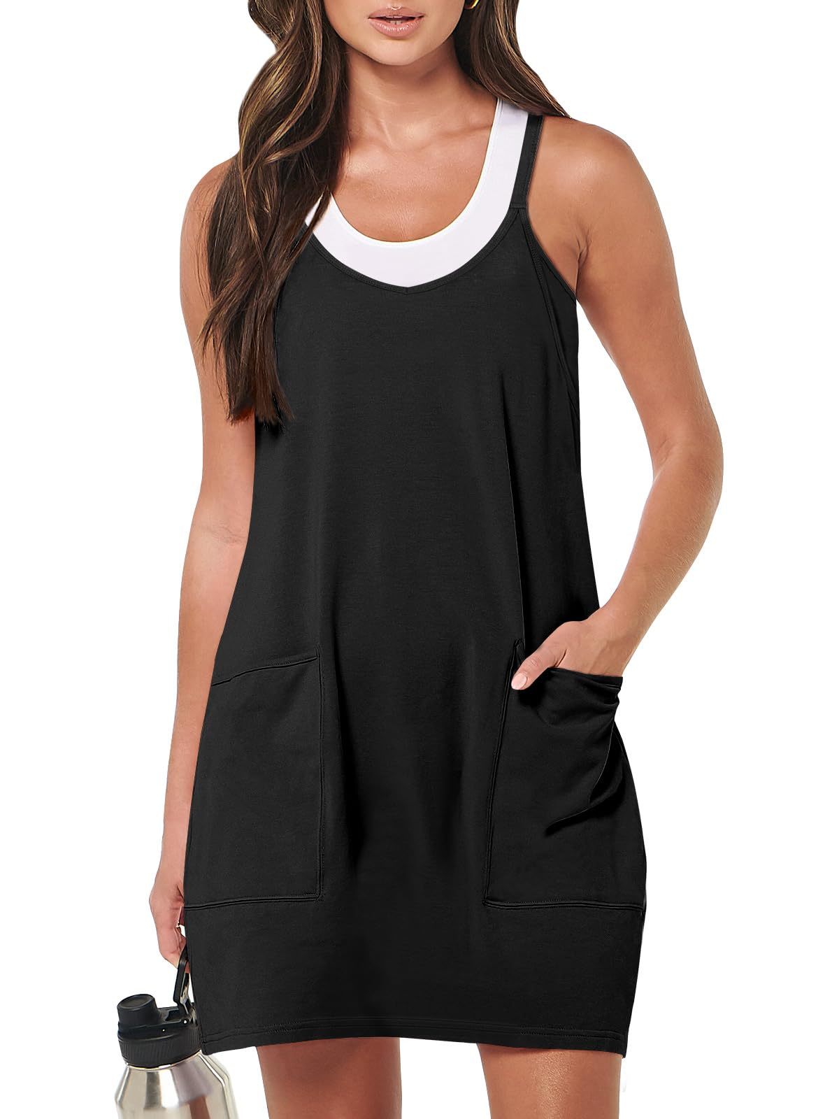 Women 2024 Summer Sleeveless  Casual Short Sundress