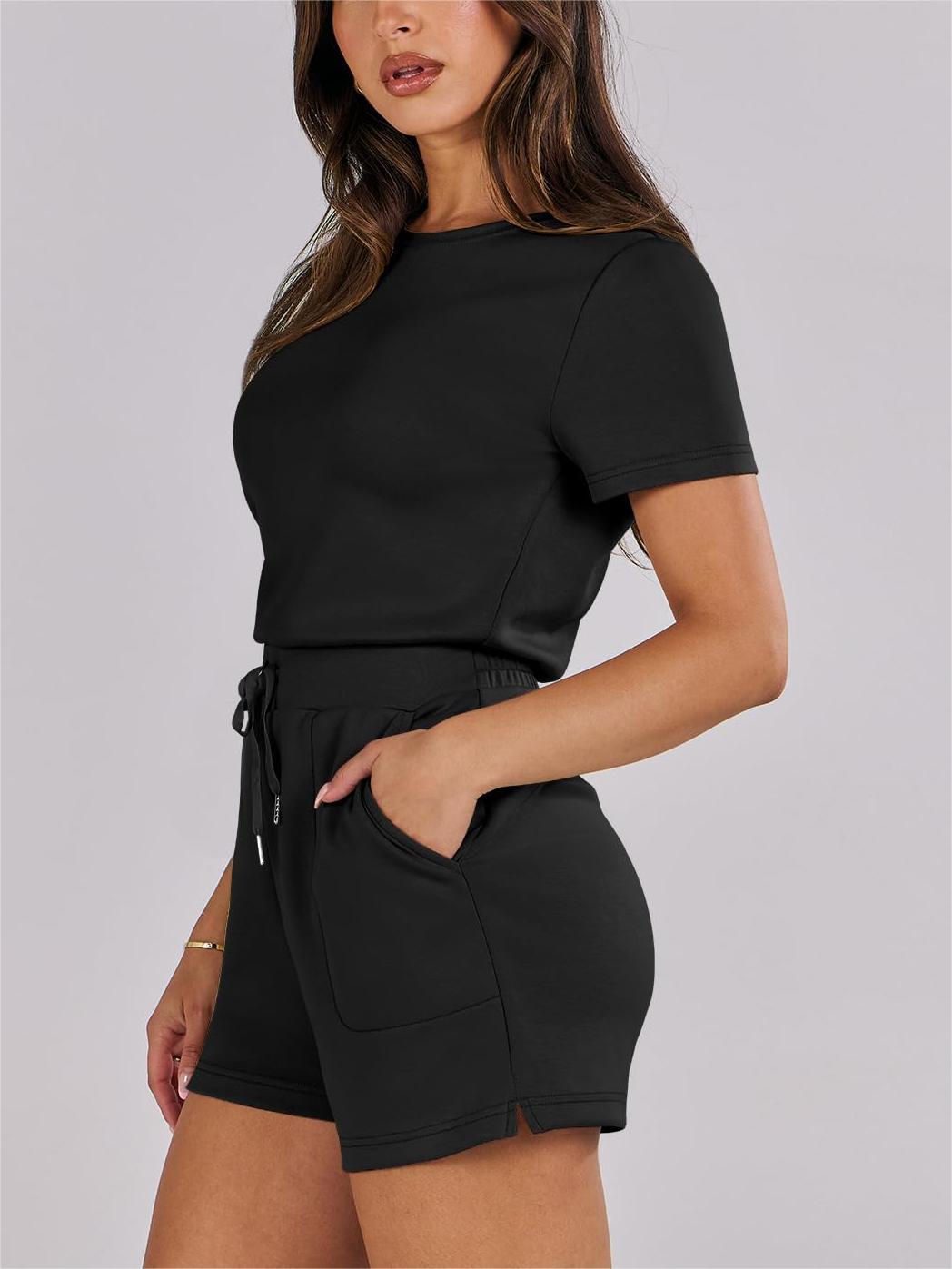Casual Loose With Pockets Short Sleeve Jumpsuit✨Buy 2 Free Shipping