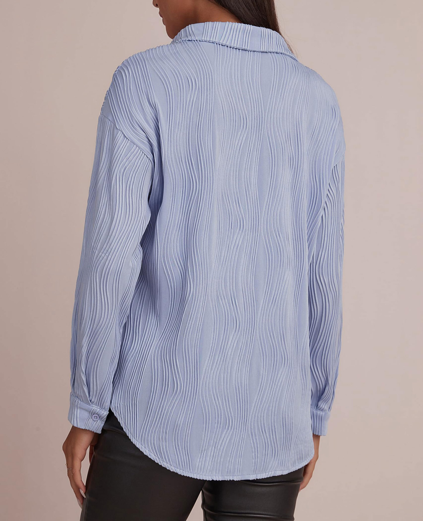 2024 Womens Textured Button Down Long Sleeve Shirt✨Buy 2 Free Shipping