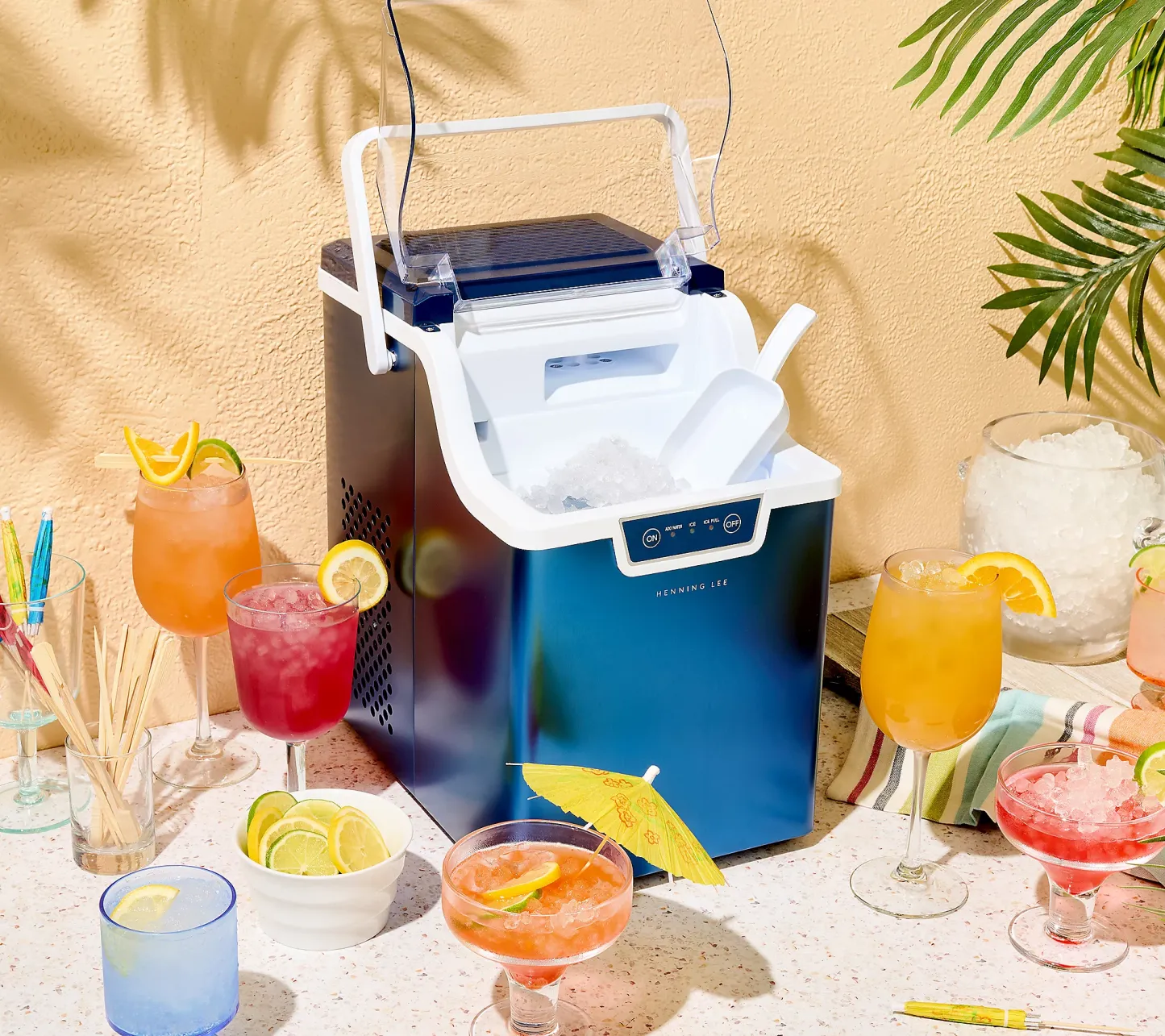 Soon to be sold out!!💝Last Day For Clearance, Buy 2 get 30% off✨Henning Lee 27-lb 5 Minute Nugget Ice Maker w/ Scoop