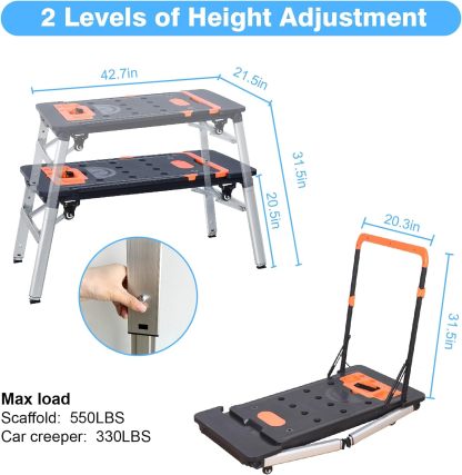 💝Last batch Buy 1 get 1 free💝🎵 7-in-1 Workbench Folding Painted Work Table