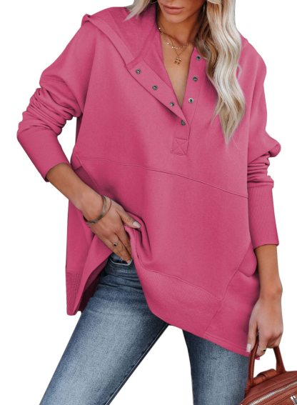 Oversized Sweatshirt Long Sleeve V Neck Pullover Hoodies✨Buy 2 Free Shipping