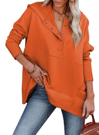 Oversized Sweatshirt Long Sleeve V Neck Pullover Hoodies✨Buy 2 Free Shipping