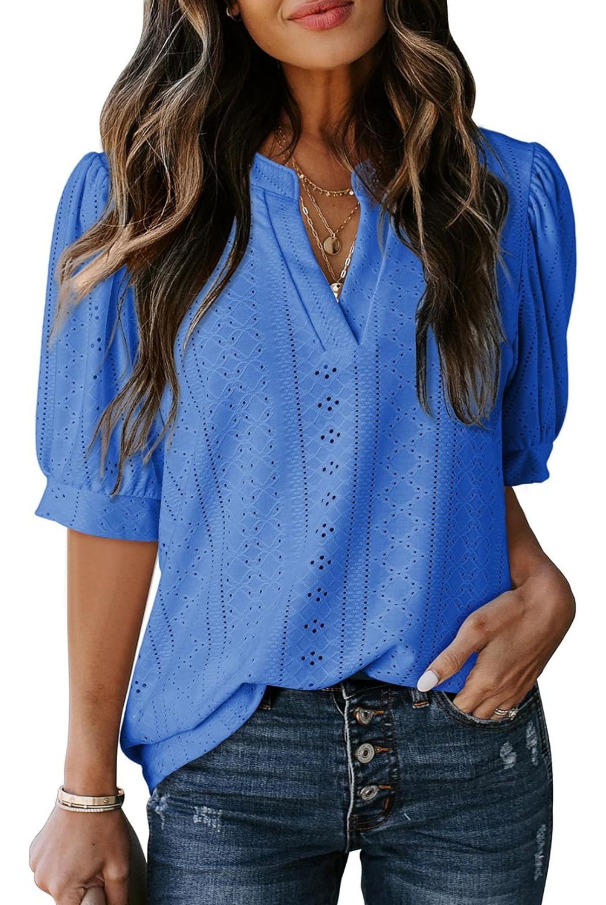 Women's Summer Hollow Lace Top