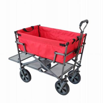 💝 Last Day For Clearance ,Buy 2 Get 2 Free💥 Mac Sports Double Decker Foldable Wagon with Shelf