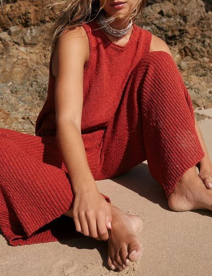 Sleeveless Top and Wide Leg Pants Knit Casual Sweatsuit✨Buy 2 Free Shipping