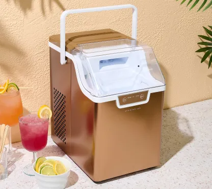 Soon to be sold out!!💝Last Day For Clearance, Buy 2 get 30% off✨Henning Lee 27-lb 5 Minute Nugget Ice Maker w/ Scoop