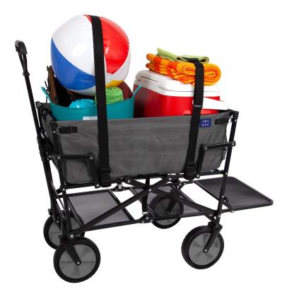 💝 Last Day For Clearance ,Buy 2 Get 2 Free💥 Mac Sports Double Decker Foldable Wagon with Shelf