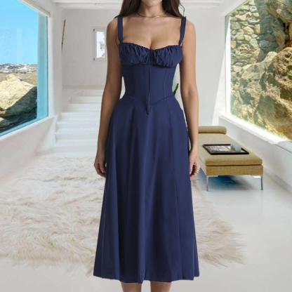 Fashion Print Bustier Summer Dress