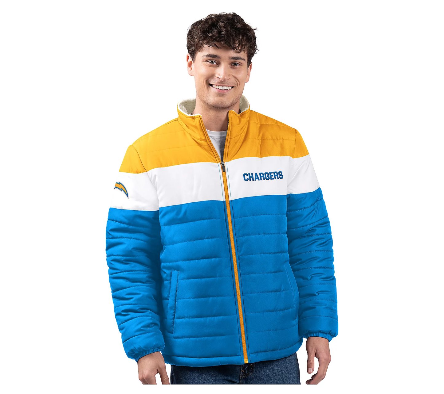 💝𝗪𝗶𝗻𝘁𝗲𝗿 𝗛𝗼𝘁 𝗦𝗮𝗹𝗲💝Buy more, save more✨NFL Men's Poly Filled Sherpa Lined Full Zip Jacket