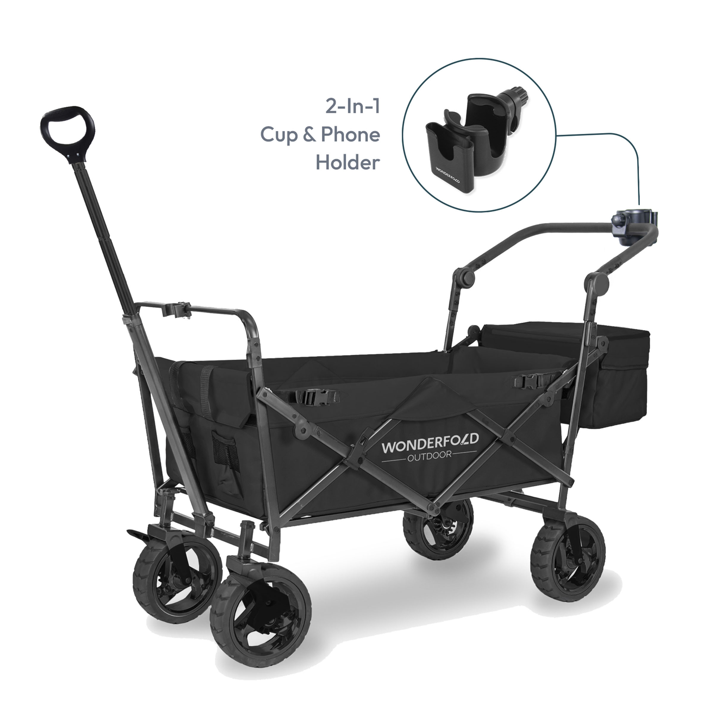 Father's Day Clearance💝Buy 2 Get 30% Off ✨WonderFold S3 Push & Pull Folding Wagon with Cooler and Cupholder