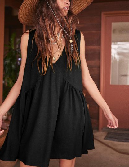 Women's Summer Sleeveless Mini Dress-hivebabe.com