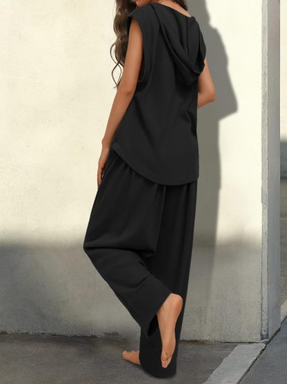 Women's Casual Hooded Sleeveless Summer Two Piece Suit✨Buy 2 Free Shipping