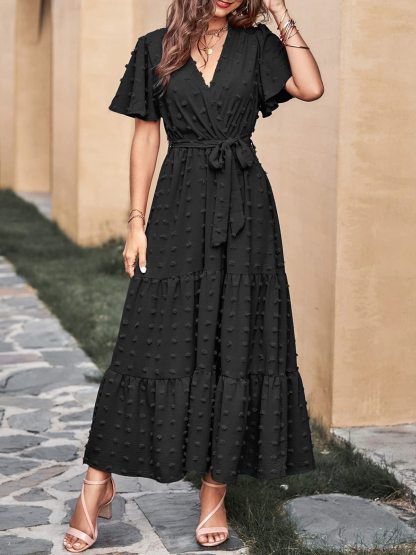 Women's Swiss Dot A-line Maxi Dress✨Buy 2 Free Shipping