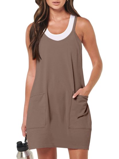 Women 2024 Summer Sleeveless  Casual Short Sundress