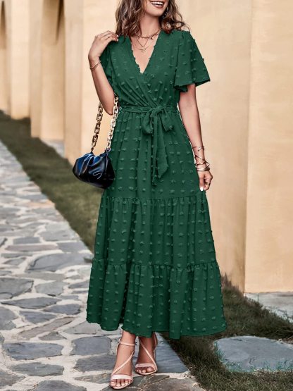 Women's Swiss Dot A-line Maxi Dress✨Buy 2 Free Shipping