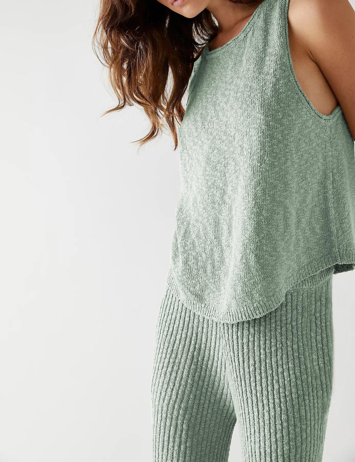 Sleeveless Top and Wide Leg Pants Knit Casual Sweatsuit✨Buy 2 Free Shipping