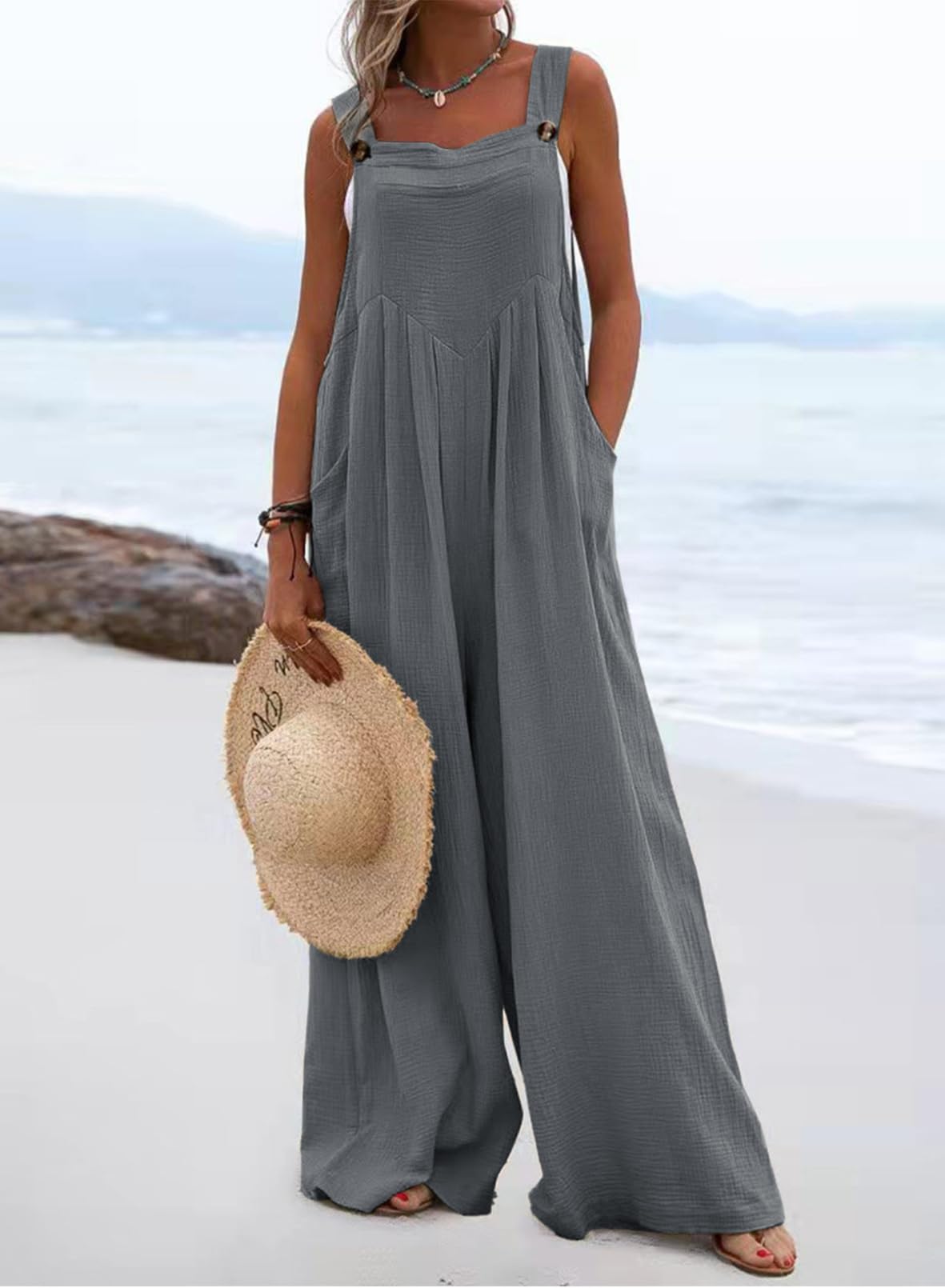 Casual Loose Overalls Jumpsuit