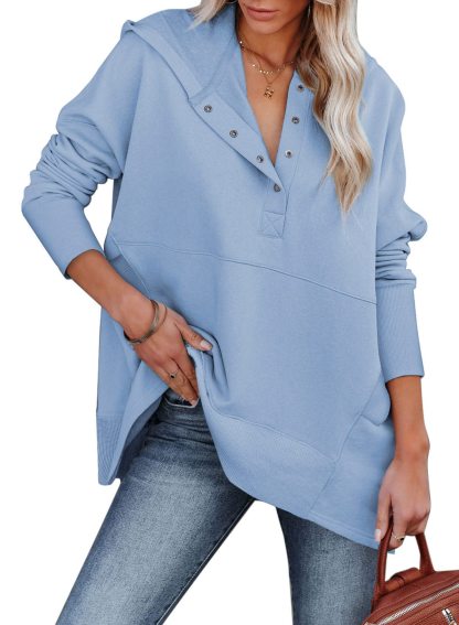 Oversized Sweatshirt Long Sleeve V Neck Pullover Hoodies✨Buy 2 Free Shipping