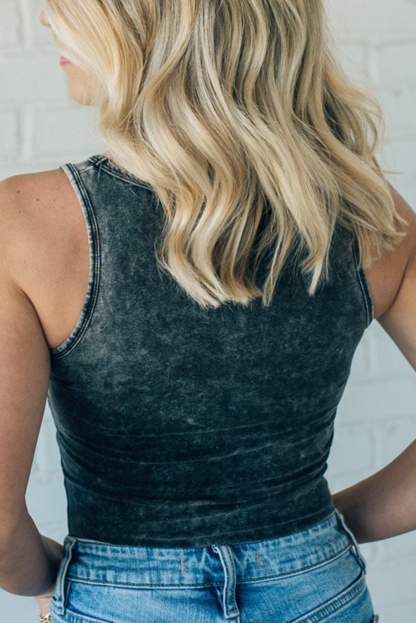 Wash V-Neck Bodysuit (BUY 2 FREE SHIPPING)
