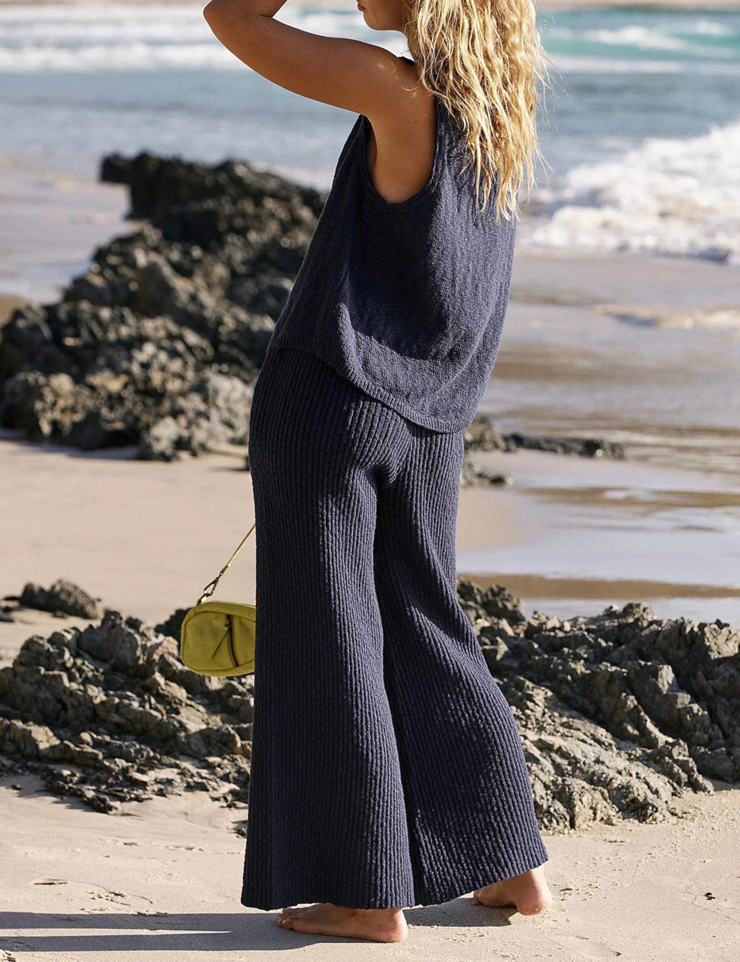 Sleeveless Top and Wide Leg Pants Knit Casual Sweatsuit✨Buy 2 Free Shipping